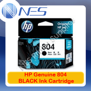 HP Genuine #804 BLACK Ink Cartridge for Envy 6220/6222/7120/7820/7822 (T6N10AA)